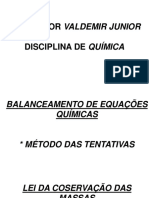 1° ANO - BALANCEAMENTO DE EQUAÇÕES QUÍMICAS