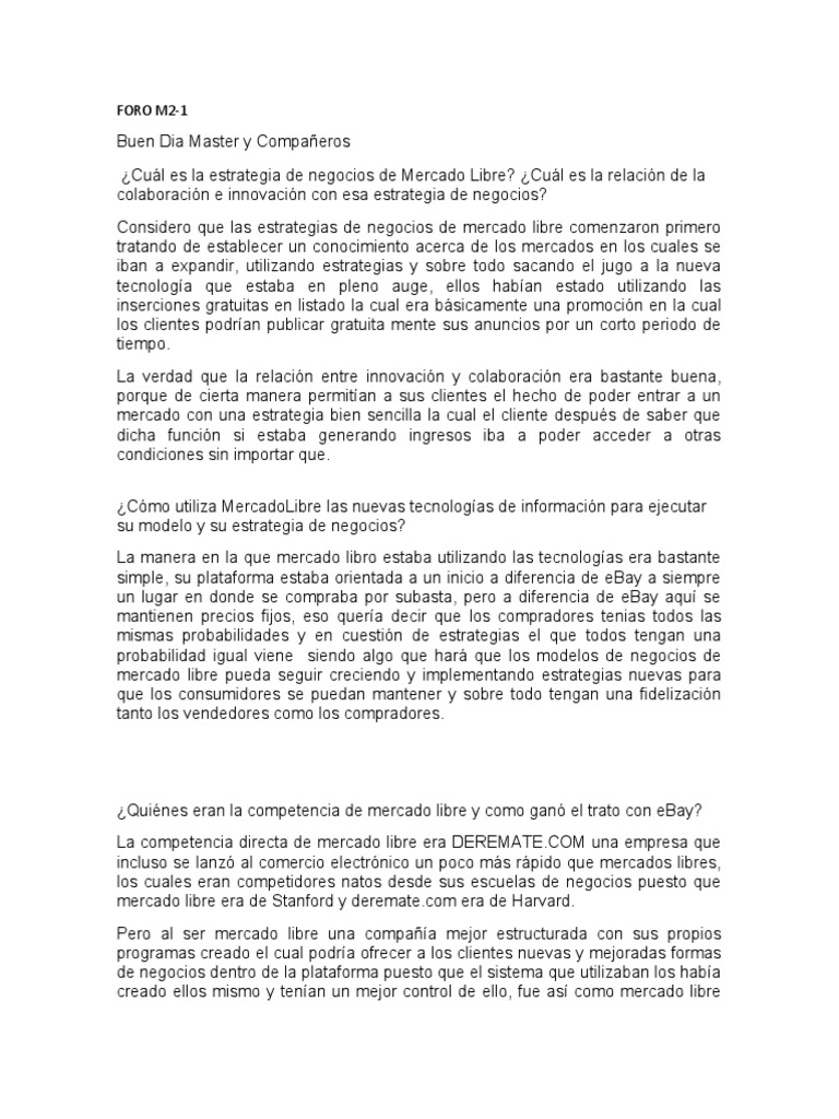 Estrategias de Mercado Libre y Deremate | PDF