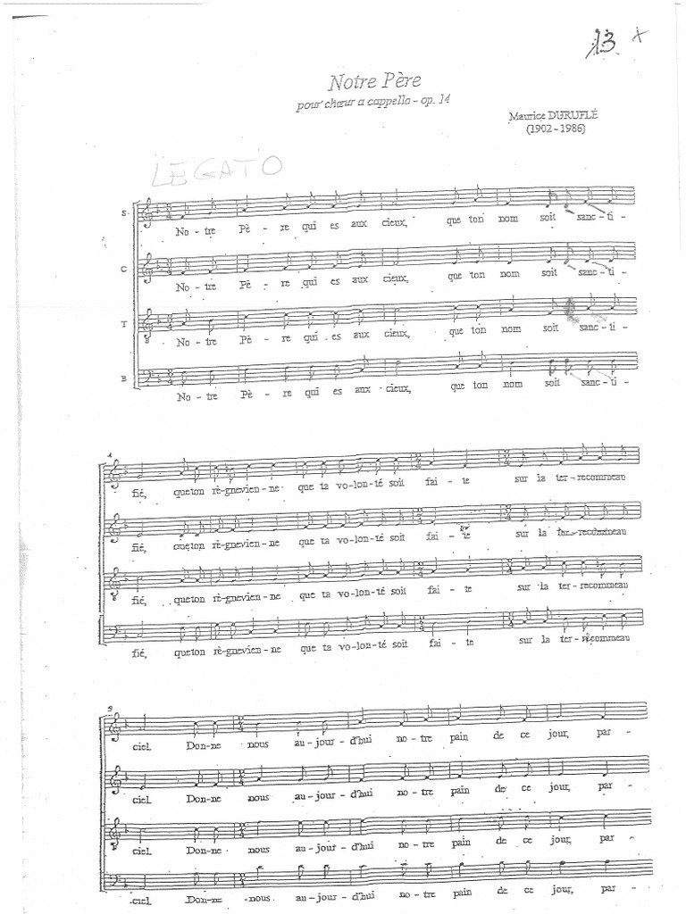 Duruflé Notre Père PDF