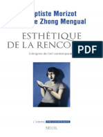 Esthétique de La Rencontre Lénigme de Lart Contemporain - Baptiste Morizot Estelle Zhong Mengual - Z
