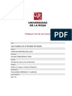 Trabajo Fin de Estudios: Las Mujeres en El Amadís de Gaula