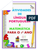 Atividades de Matemática e Língua Port 5° Ano PDF