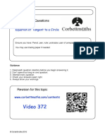 Equation of Tangent PDF