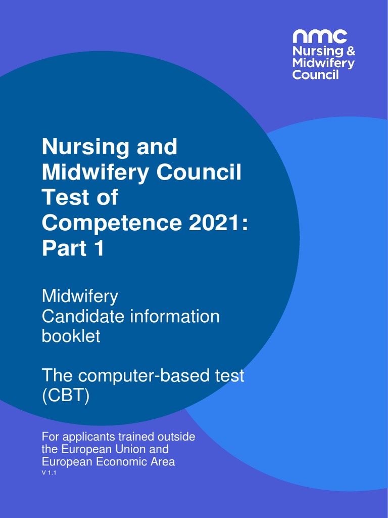 Test of Competence 2021 CBT Information Booklet For Midwives | PDF ...