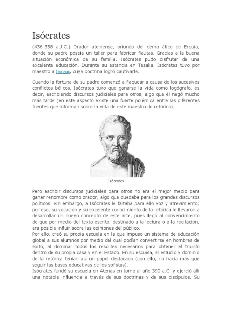 Isócrates | PDF | Clásicos