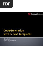 Code Generation With t4 Text Templates Introduction