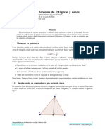 Teorema de Pitágoras y Áreas