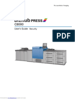 Bizhub - Press - c8000 User Guide Security