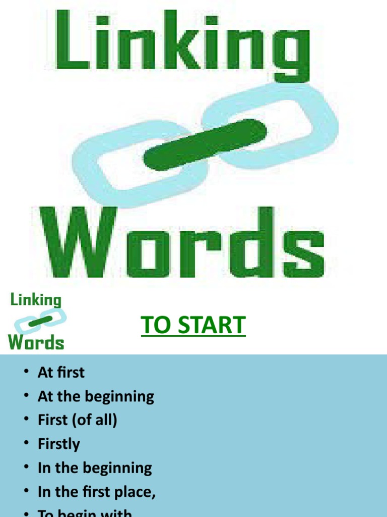 Linking Words Grammar PDF