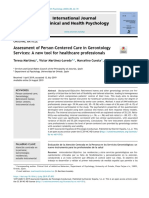 Assessment of Person-Centered Care in Gerontology