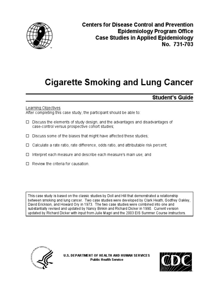Doll and Hill: Smoking and Lung Cancer Study | PDF | Cohort Study ...