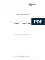 Manual Usuario Méritos Curriculares - Convocatoria 2022