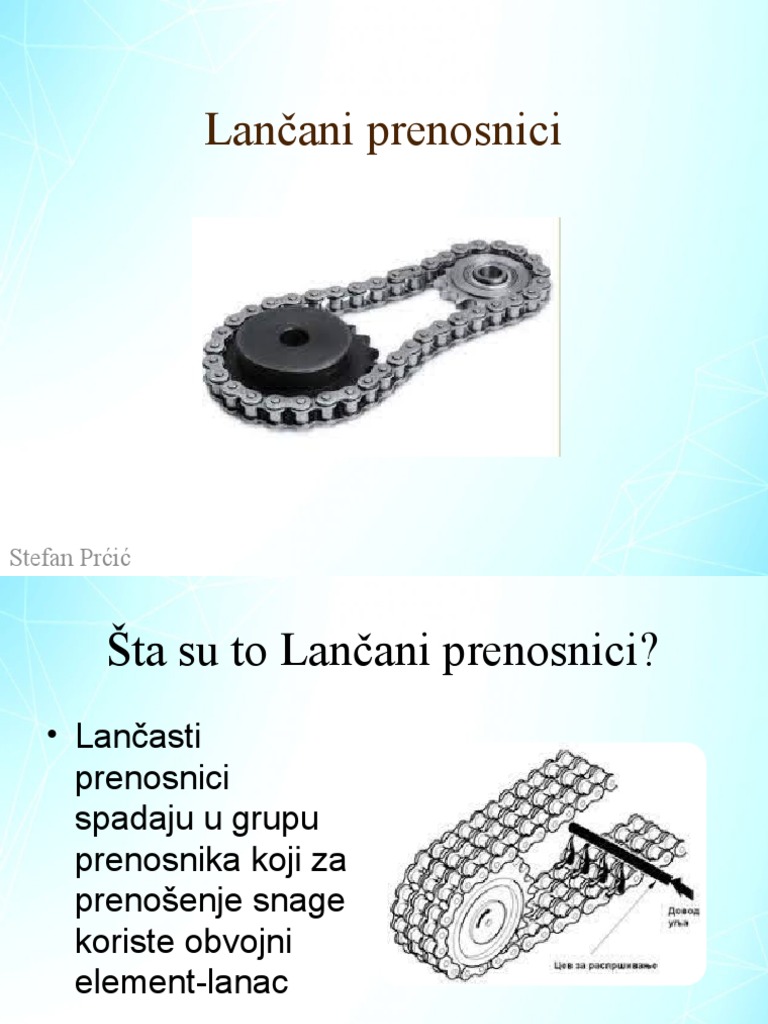 Lančani Prenosnici | PDF