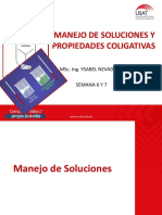 Manejo de Soluciones y Propiedades Coligativas