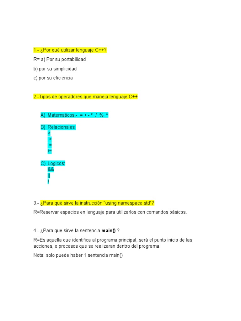 Introducción al Lenguaje C++ y Programación | PDF | Lenguaje de ...