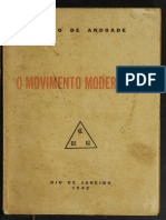 o Movimento Modernista. Mario de Andrade. 1942