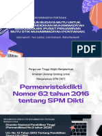 Membangun Budaya Mutu Untuk Institusi Pendidikan Muhammadiyah Berkemajuan (Pusat Penjaminan Mutu Stik Muhammadiyah Pontianak)