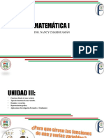 Matemática I - U - Iii - Funciones de Una y Varias Variables