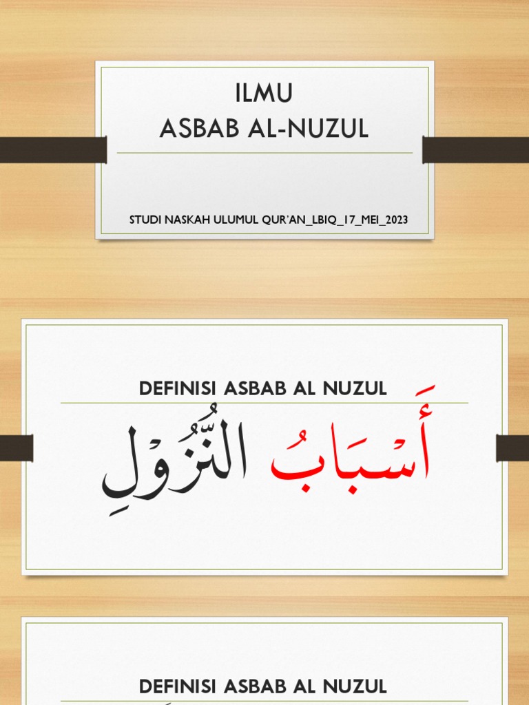 Asbab Al Nuzul | PDF