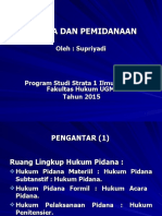 Materi Pidana Dan Pemidanaan s1 2015