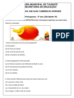 5ano LINGUA PORTUGUESA Ativ16 Inferir Informaºáes Impl¡citas Nos Textos