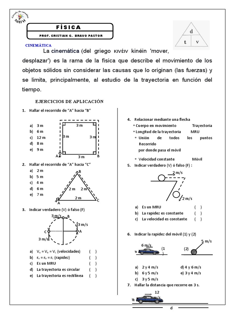 Física Cinematica | PDF