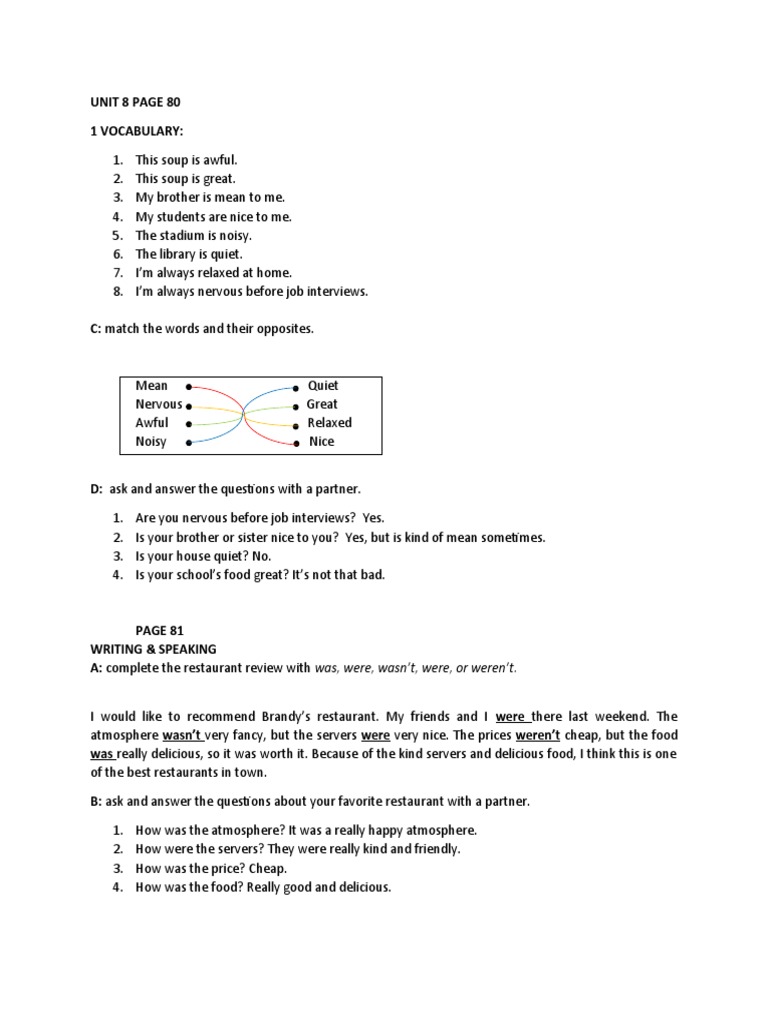 Unit 8 Page 80 Pdf