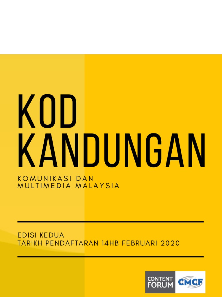 Kod Kandungan CMCF Edisi Kedua 2020 PDF