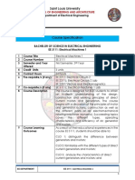 EE 3111 Course Specification