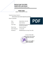 Badan Pusat Statistik Kabupaten Lamongan: Surat Tugas