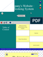 Company's Website Car Booking System
