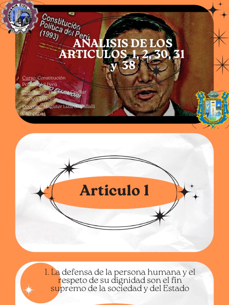 Analisis de los art culos 1 2 30 31 38 pdf