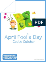 April Fools Day Cootie Catcher