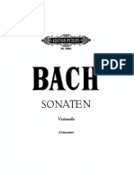 Bach - 6 Suites For Cello Solo (Grutzmacher) Peters