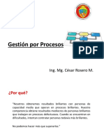 Gestión Por Procesos: Ing. Mg. César Rosero M