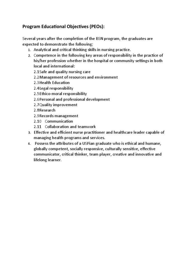 Program Educational Objectives PDF
