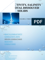 Conductivity, Salinity and Total Dissolved Solids