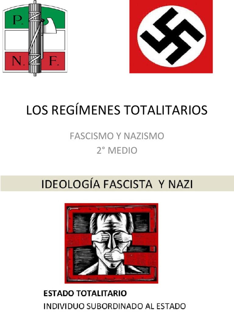 Clase Los Regímenes Totalitarios | PDF | Alemania nazi | Adolf Hitler