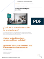 JR Consultores - ¿Qué Es La Transformación de Sociedades