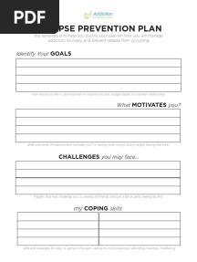 Relapse Prevention Plan Template