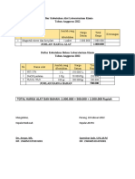 Rincian Kebutuhan Bahan Laboratorium