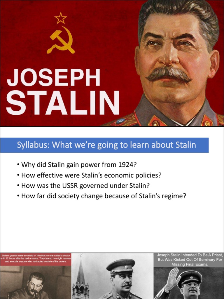 1 Presentation Stalin's Rise To Power PDF