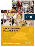 Dandenong Market EOI Trader Application Permanent Leasing Form