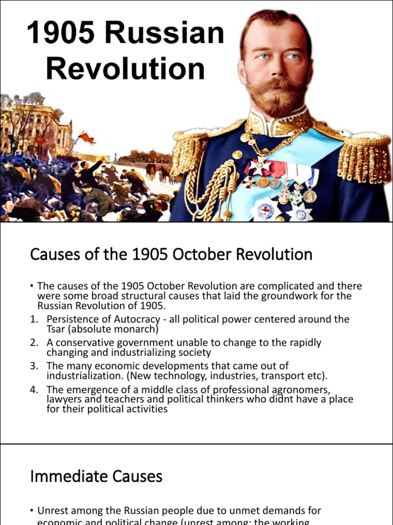 2 - Causes of The October 1905 Revolution | PDF | Russian Empire ...
