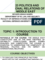 Topic 1 Dhh3723 Politics and International Relations of The Middle