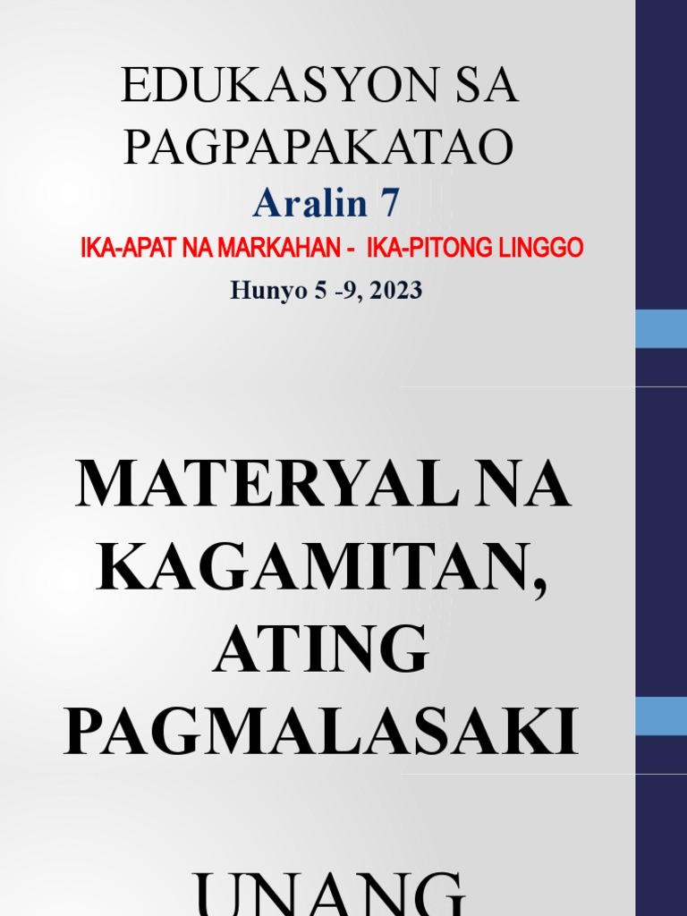 Esp - Week 7 | PDF