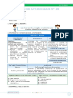 Sesiones de Aprendizaje - EDA IV Semana 3 - Editora Quipus Perú