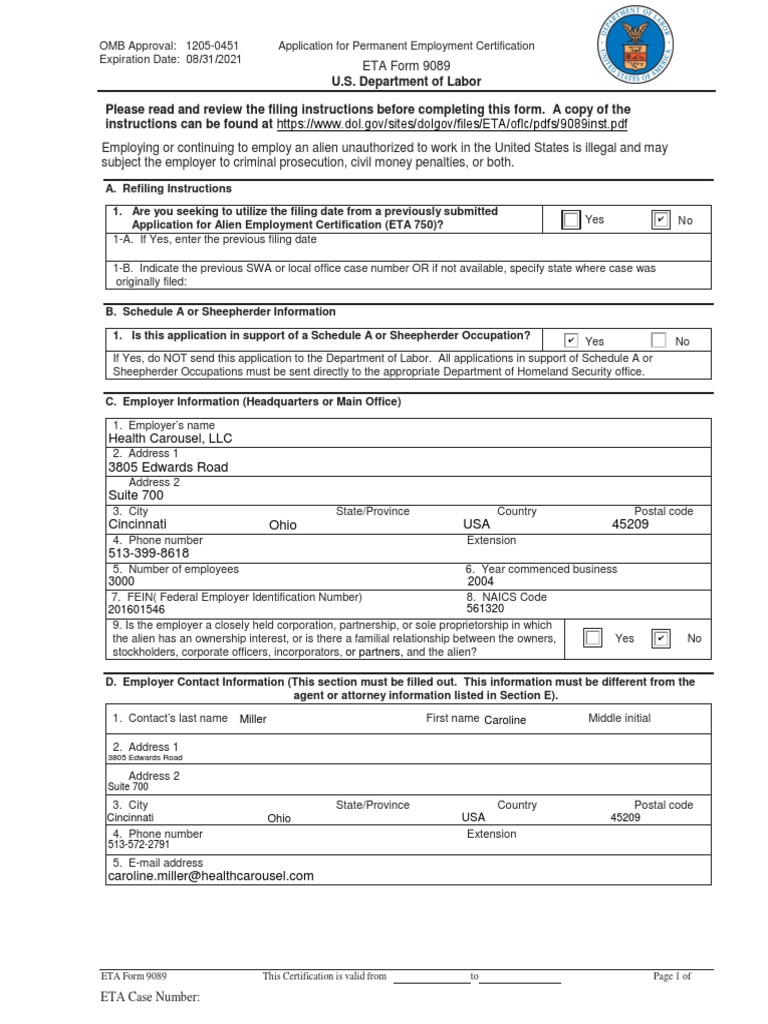 Ricamara, Rey Christian - Draft ETA | PDF | Employment | Federal ...