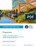 Bts Summer Meeting 2023 Programme and Conference Information 10323