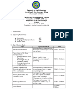 Planning and Organizing Skills Training, Formulation of CBYDP, ABYIP and Preparation of SK Annual Budget CY 2023 Program